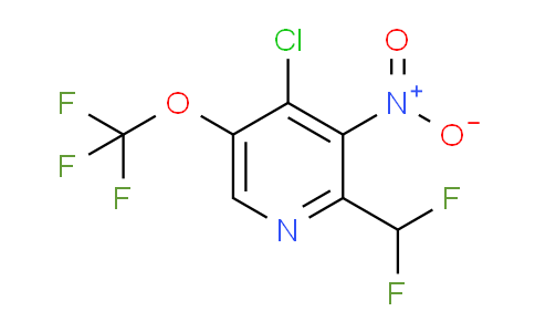 4-Chloro-2-(difluoromethyl)-3-nitro-5-(trifluoromethoxy)pyridine