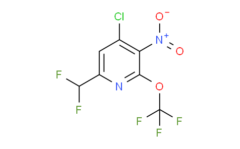 4-Chloro-6-(difluoromethyl)-3-nitro-2-(trifluoromethoxy)pyridine
