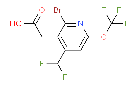 AM180869 | 1804729-11-0 | 2-Bromo-4-(difluoromethyl)-6-(trifluoromethoxy)pyridine-3-acetic acid