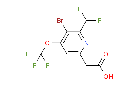 AM180878 | 1806232-31-4 | 3-Bromo-2-(difluoromethyl)-4-(trifluoromethoxy)pyridine-6-acetic acid