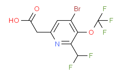 AM180886 | 1804729-29-0 | 4-Bromo-2-(difluoromethyl)-3-(trifluoromethoxy)pyridine-6-acetic acid