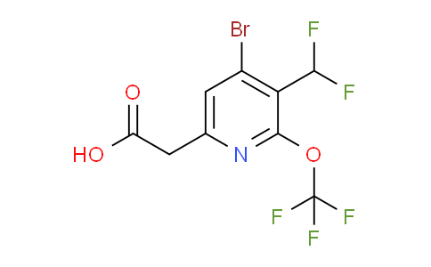 AM180890 | 1804550-22-8 | 4-Bromo-3-(difluoromethyl)-2-(trifluoromethoxy)pyridine-6-acetic acid