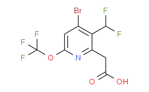 AM180891 | 1803959-33-2 | 4-Bromo-3-(difluoromethyl)-6-(trifluoromethoxy)pyridine-2-acetic acid