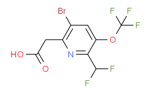AM180892 | 1806121-19-6 | 5-Bromo-2-(difluoromethyl)-3-(trifluoromethoxy)pyridine-6-acetic acid