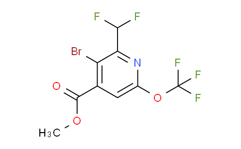 AM180894 | 1806240-09-4 | Methyl 3-bromo-2-(difluoromethyl)-6-(trifluoromethoxy)pyridine-4-carboxylate