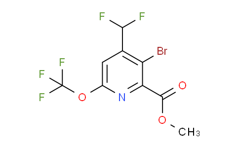 AM180904 | 1804008-66-9 | Methyl 3-bromo-4-(difluoromethyl)-6-(trifluoromethoxy)pyridine-2-carboxylate