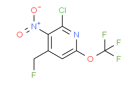 2-Chloro-4-(fluoromethyl)-3-nitro-6-(trifluoromethoxy)pyridine