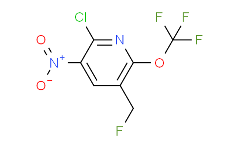 2-Chloro-5-(fluoromethyl)-3-nitro-6-(trifluoromethoxy)pyridine