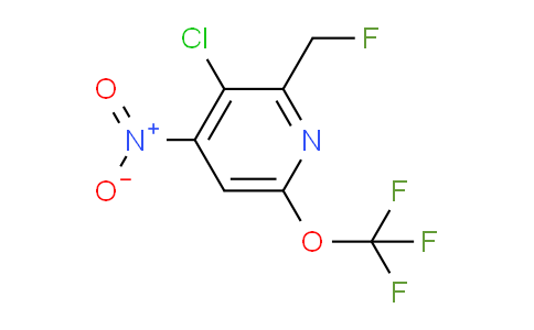 3-Chloro-2-(fluoromethyl)-4-nitro-6-(trifluoromethoxy)pyridine
