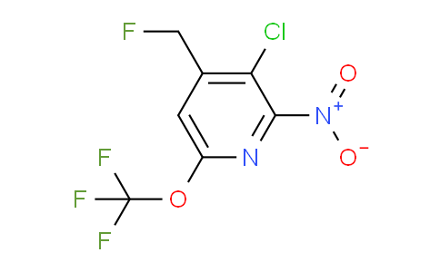 3-Chloro-4-(fluoromethyl)-2-nitro-6-(trifluoromethoxy)pyridine