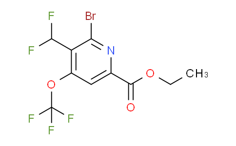 Ethyl 2-bromo-3-(difluoromethyl)-4-(trifluoromethoxy)pyridine-6-carboxylate