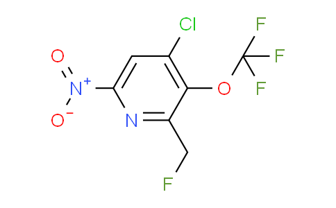 4-Chloro-2-(fluoromethyl)-6-nitro-3-(trifluoromethoxy)pyridine