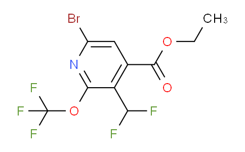 Ethyl 6-bromo-3-(difluoromethyl)-2-(trifluoromethoxy)pyridine-4-carboxylate