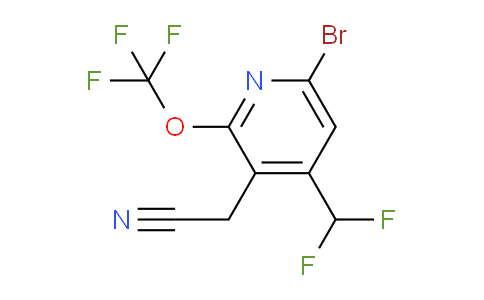 AM180966 | 1806079-08-2 | 6-Bromo-4-(difluoromethyl)-2-(trifluoromethoxy)pyridine-3-acetonitrile