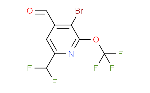 AM180989 | 1804616-26-9 | 3-Bromo-6-(difluoromethyl)-2-(trifluoromethoxy)pyridine-4-carboxaldehyde