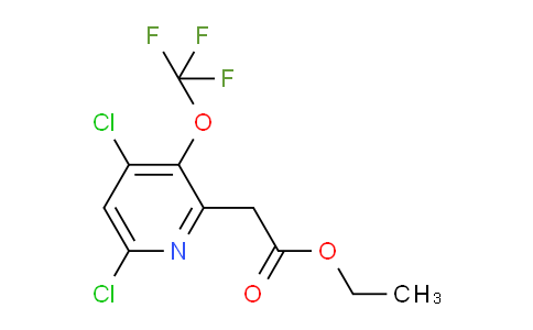 Ethyl 4,6-dichloro-3-(trifluoromethoxy)pyridine-2-acetate