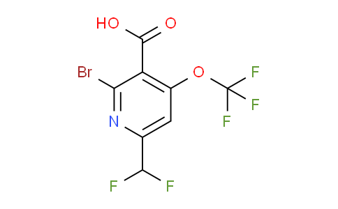 2-Bromo-6-(difluoromethyl)-4-(trifluoromethoxy)pyridine-3-carboxylic acid