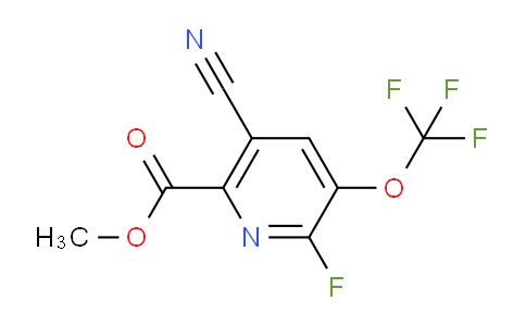 Methyl 5-cyano-2-fluoro-3-(trifluoromethoxy)pyridine-6-carboxylate