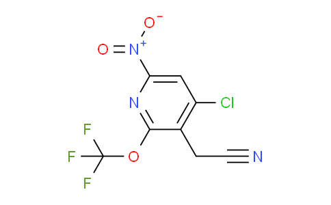 4-Chloro-6-nitro-2-(trifluoromethoxy)pyridine-3-acetonitrile
