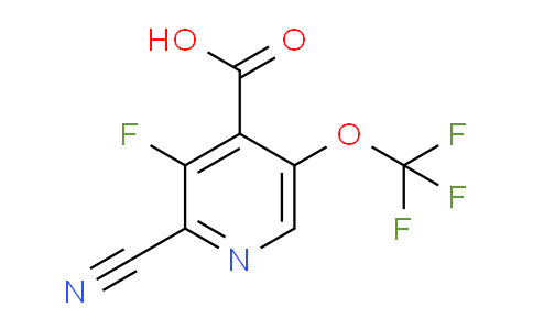 2-Cyano-3-fluoro-5-(trifluoromethoxy)pyridine-4-carboxylic acid