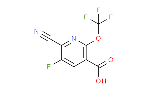 2-Cyano-3-fluoro-6-(trifluoromethoxy)pyridine-5-carboxylic acid