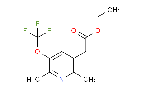 Ethyl 2,6-dimethyl-3-(trifluoromethoxy)pyridine-5-acetate