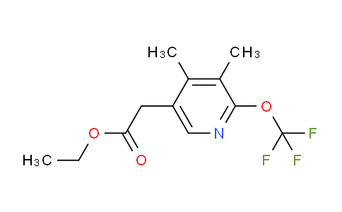 Ethyl 3,4-dimethyl-2-(trifluoromethoxy)pyridine-5-acetate