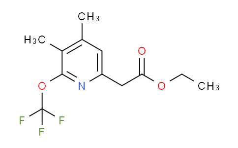 Ethyl 3,4-dimethyl-2-(trifluoromethoxy)pyridine-6-acetate