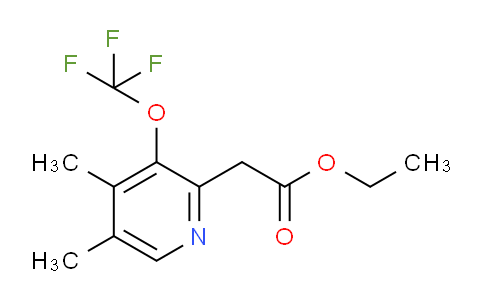 Ethyl 4,5-dimethyl-3-(trifluoromethoxy)pyridine-2-acetate