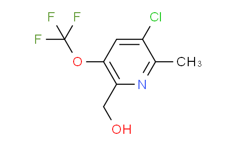 3-Chloro-2-methyl-5-(trifluoromethoxy)pyridine-6-methanol