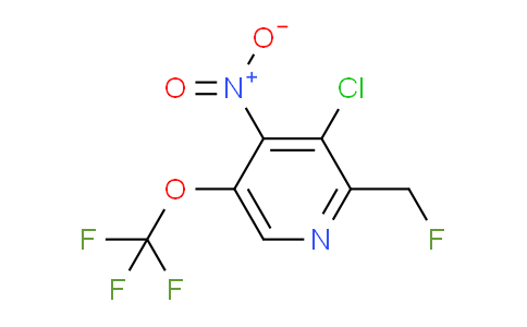 3-Chloro-2-(fluoromethyl)-4-nitro-5-(trifluoromethoxy)pyridine