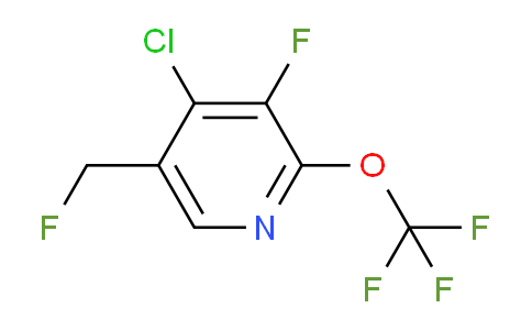 4-Chloro-3-fluoro-5-(fluoromethyl)-2-(trifluoromethoxy)pyridine