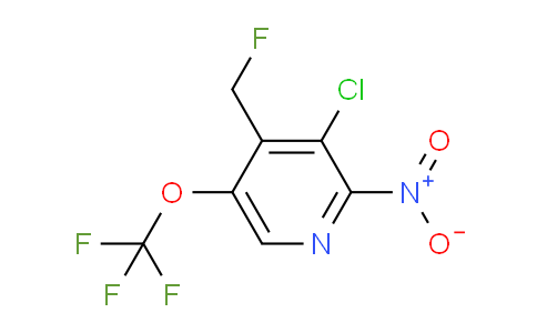 3-Chloro-4-(fluoromethyl)-2-nitro-5-(trifluoromethoxy)pyridine