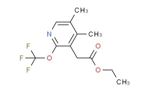 Ethyl 4,5-dimethyl-2-(trifluoromethoxy)pyridine-3-acetate