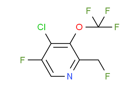 4-Chloro-5-fluoro-2-(fluoromethyl)-3-(trifluoromethoxy)pyridine