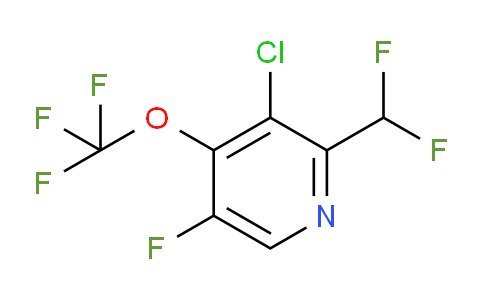 3-Chloro-2-(difluoromethyl)-5-fluoro-4-(trifluoromethoxy)pyridine