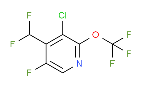 3-Chloro-4-(difluoromethyl)-5-fluoro-2-(trifluoromethoxy)pyridine