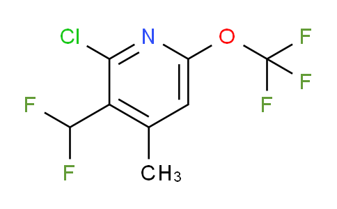 2-Chloro-3-(difluoromethyl)-4-methyl-6-(trifluoromethoxy)pyridine
