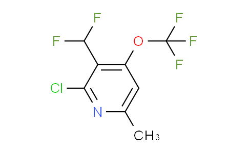 2-Chloro-3-(difluoromethyl)-6-methyl-4-(trifluoromethoxy)pyridine