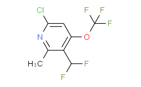 6-Chloro-3-(difluoromethyl)-2-methyl-4-(trifluoromethoxy)pyridine