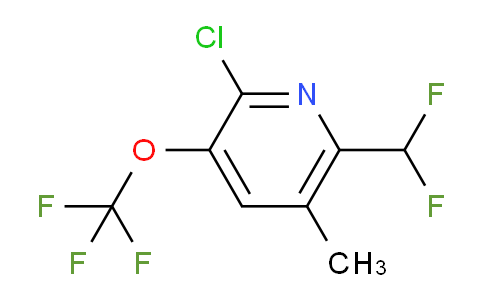 2-Chloro-6-(difluoromethyl)-5-methyl-3-(trifluoromethoxy)pyridine