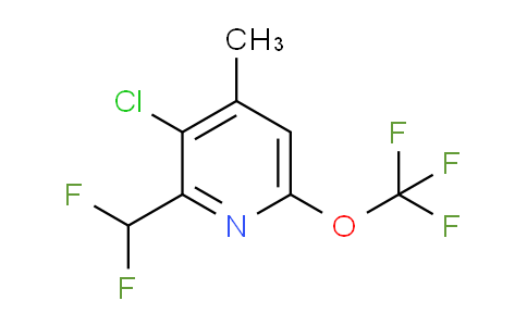3-Chloro-2-(difluoromethyl)-4-methyl-6-(trifluoromethoxy)pyridine