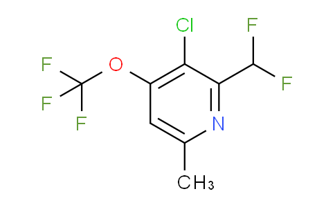 3-Chloro-2-(difluoromethyl)-6-methyl-4-(trifluoromethoxy)pyridine