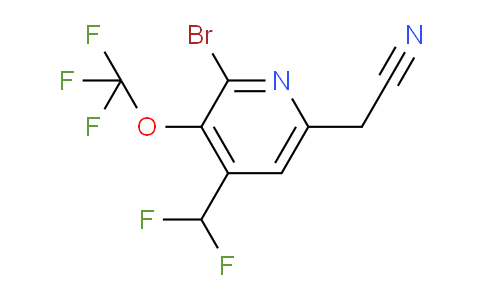 AM181222 | 1806239-39-3 | 2-Bromo-4-(difluoromethyl)-3-(trifluoromethoxy)pyridine-6-acetonitrile