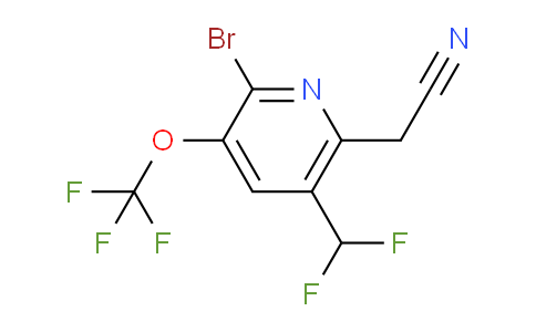 AM181226 | 1804728-55-9 | 2-Bromo-5-(difluoromethyl)-3-(trifluoromethoxy)pyridine-6-acetonitrile