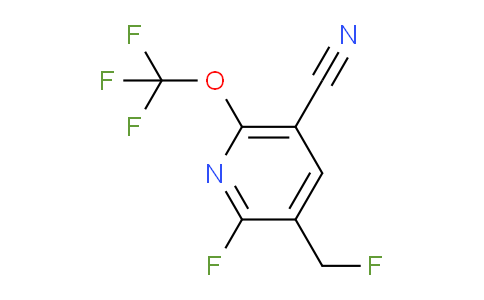 5-Cyano-2-fluoro-3-(fluoromethyl)-6-(trifluoromethoxy)pyridine