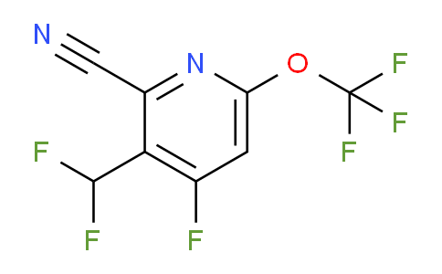 2-Cyano-3-(difluoromethyl)-4-fluoro-6-(trifluoromethoxy)pyridine