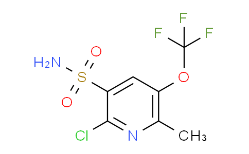 2-Chloro-6-methyl-5-(trifluoromethoxy)pyridine-3-sulfonamide