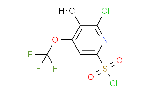 2-Chloro-3-methyl-4-(trifluoromethoxy)pyridine-6-sulfonyl chloride