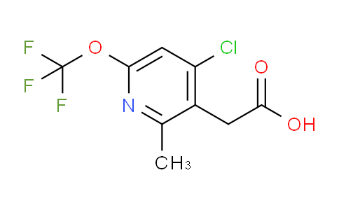 4-Chloro-2-methyl-6-(trifluoromethoxy)pyridine-3-acetic acid